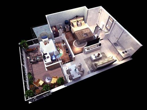 Interior unit 2 Bedroom A Jakarta Living Star