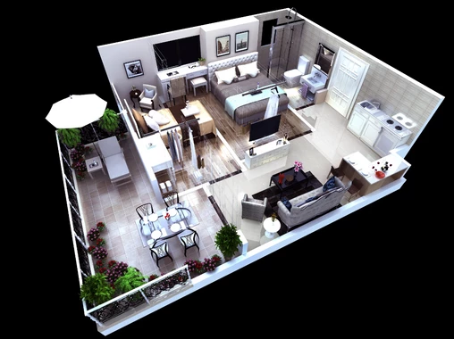 Interior unit 2 Bedroom C Jakarta Living Star
